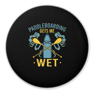 Paddleboard Paddleboarding Ceramic Knob