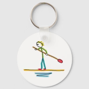 Paddleboard Stickman Keychain