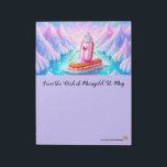 Paddleboarding Pastries Notepad<br><div class="desc">Palais de Marigold St. May creates unique stationery for those that love all things cute,  Kawaii,  floral,  and colorful. Note that the designs are created for the large notepad or stationery sheets. If you would like a different size notepad,  stationery,  or anything else,  please contact me!</div>