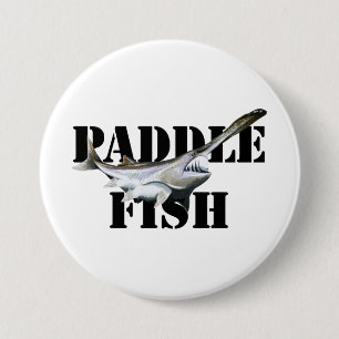 Paddlefish 3 Inch Round Button