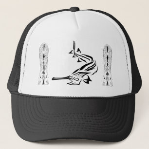 Paddlefish & Rostrum Design Trucker Hat