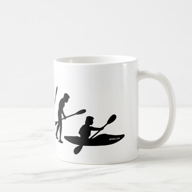 Paddling Evolution (kayak) Coffee Mug (Right)
