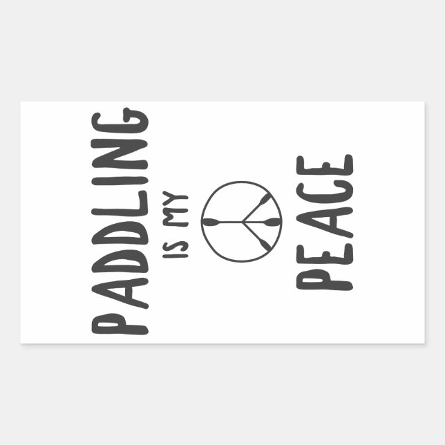 Paddling Is My Peace Sticker (Front)