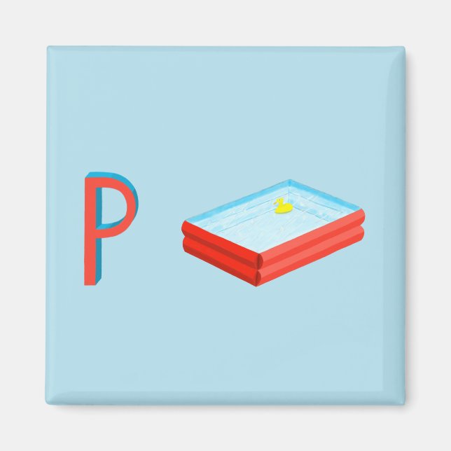 Paddling Pool Fridge Magnet (Front)