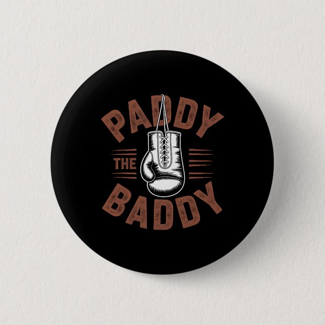 Paddy Baddy Irish Boxing Fan Gift  2 Inch Round Button (Front)