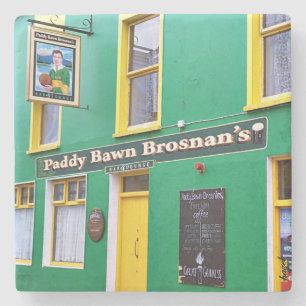 Paddy Bawn Brosnan, Dingle Pubs, Irish Pub  Stone Coaster