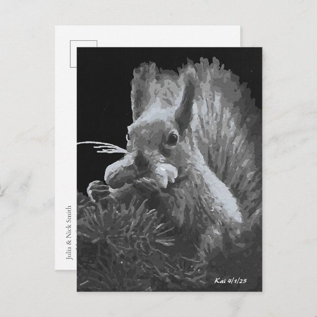 Paddy Cake, Squirrel Postcard (Front/Back)