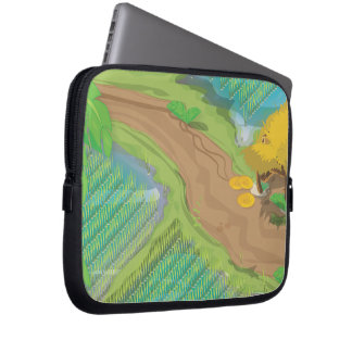 Paddy field laptop sleeve