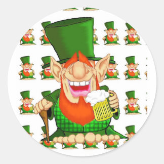 Paddy O'Party Classic Round Sticker