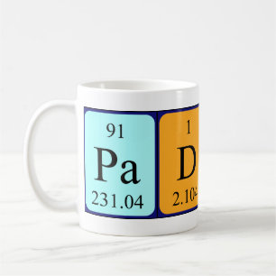Paddy périodique nom de table mug