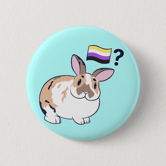 Paddy Pride Badge (Non-Binary) 2 Inch Round Button (Front)