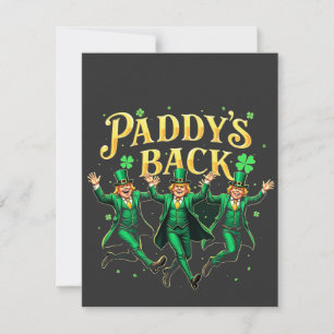 Paddy's Back Funny St Patrick's Day Trump Support Card