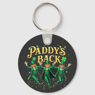 Paddy's Back Funny St Patrick's Day Trump Support Keychain