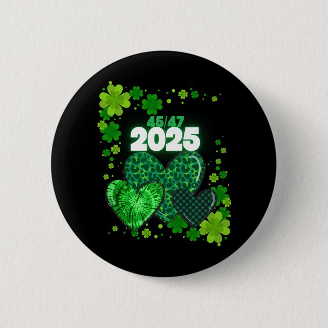 Paddy's Back Funny Trump  2 Inch Round Button (Front)