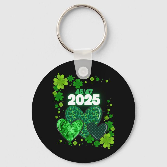 Paddy's Back Funny Trump  Keychain (Front)