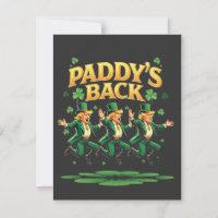 Paddy's Back Funny Trump St Patrick Day Leopard