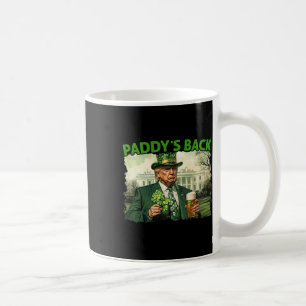 Paddy's Back St Patricks Day Lucky Trump Shamrock Coffee Mug