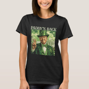 Paddy's Back St Patricks Day Lucky Trump Shamrock T-Shirt