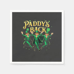 Paddy's Back St Patrick's Day Trump Dancing  Napkin