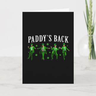 Paddy's Ck Funny Trump St Patrick's Day Irish Sham Card