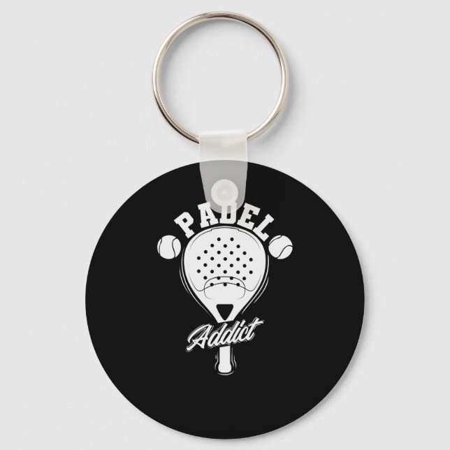 Padel Addict Tennis Ballsportart Keychain (Front)