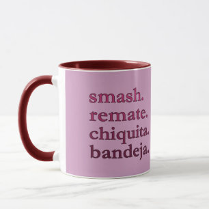 PADEL COFFEE MUG – WORD VIBES - MAROONS & RED