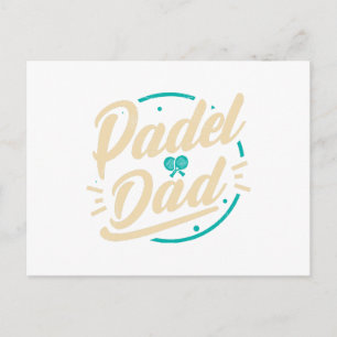 Padel Dad Platform Tennis Paddleball Padel  Postcard