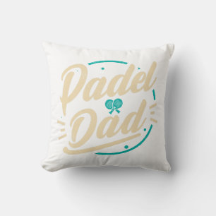 Padel Dad Platform Tennis Paddleball Padel  Throw Pillow