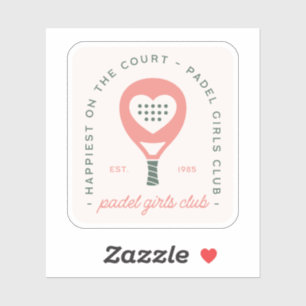 Padel girls club pink aesthetic