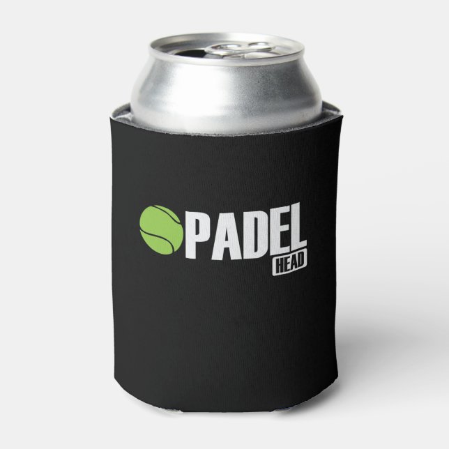 Padel Head Tennis Sport und Ball Can Cooler (Can Front)