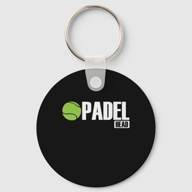 Padel Head Tennis Sport und Ball Keychain (Front)