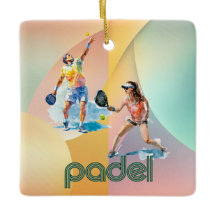 Padel Holiday Ornament – Vibrant Padel Style