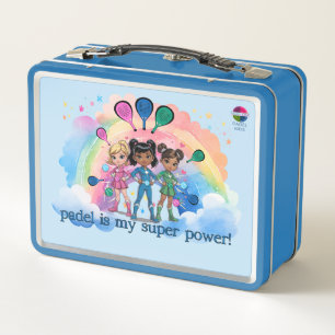 PADEL LUNCHBOX - PADEL GIRLS SUPERHEROES in BLUE