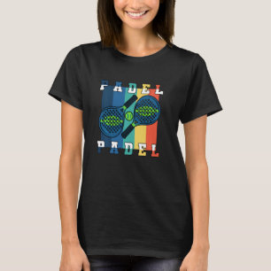Padel Paddle Tennis Paddel Racquet Ball Vintage T-Shirt