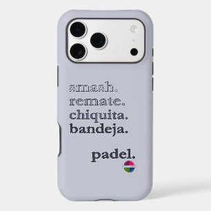 Padel Phone Case-Word Vibe Black Grey