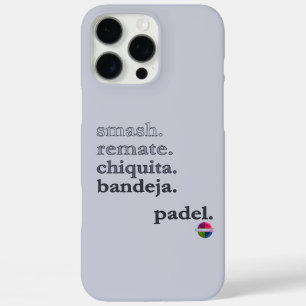 Padel Phone Case-Word Vibe Black Grey iPhone 16 Pro Max Case
