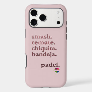 Padel Phone Case-Word Vibe Dusty Rose