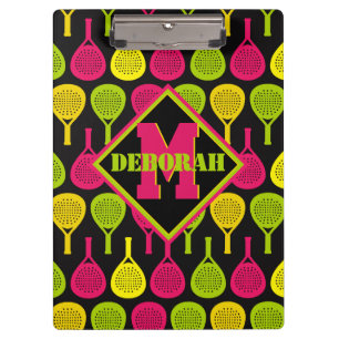 Padel Smash with monogram Clipboard