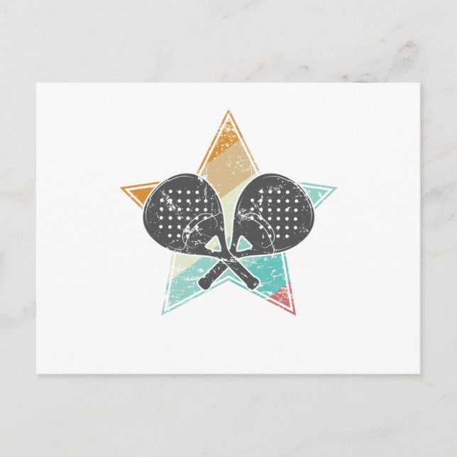 Padel Tennis Ballsportart Postcard (Front)