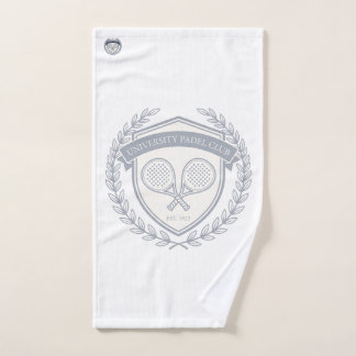 Padel Tennis Club Aesthetic Custom Name Bag Tag Hand Towel