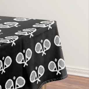 Padel tennis raquette motif nappe design