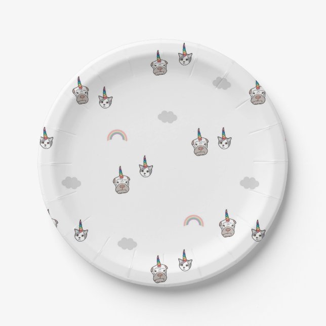 Padicorn / caticorn plates  - art by Irina Kolb (Front)