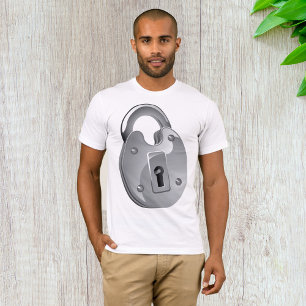 Padlock Security Mens T-Shirt