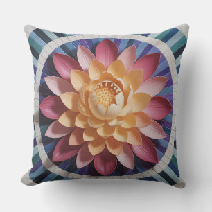 Padma Radiance Mosaic 3D Batik Motif Throw Pillow