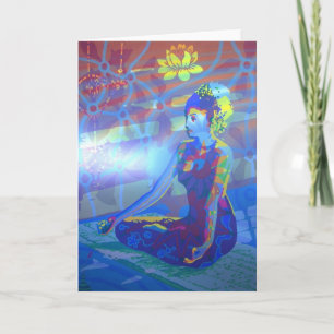 padmasana 2011 digital as greeting card