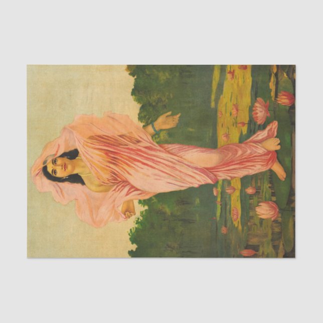 Padmini by Raja Ravi Varma Tissue Paper (Front)