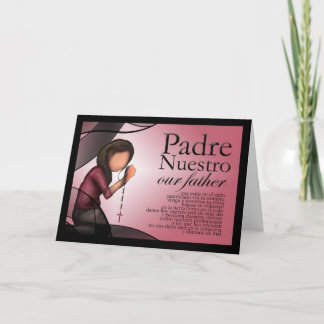 "Padre Nuestro" Greeting Card