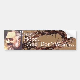 Padre Pio Bumpersticker Bumper Sticker