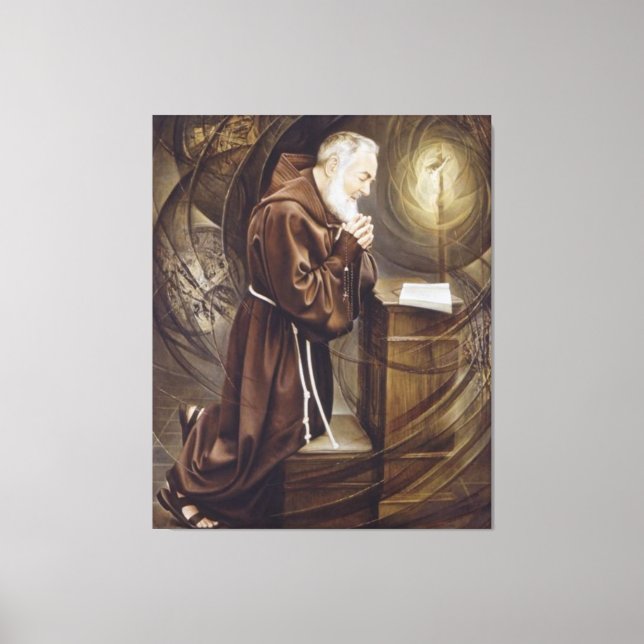 Padre Pio Canvas Print (Front)