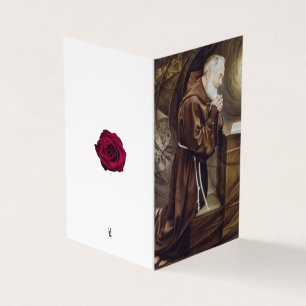 Padre Pio Catholic Condolence Thank You Cards